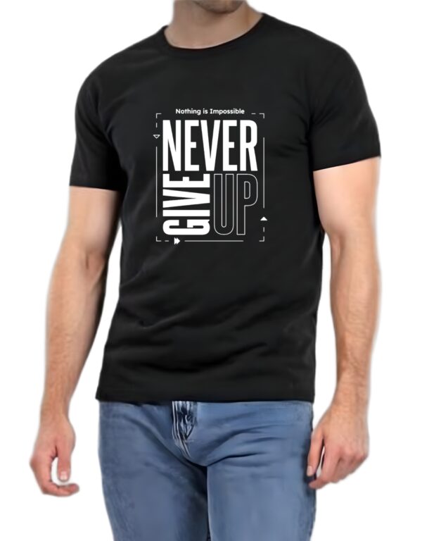Nothing is impossible never give up : Premium T-Shirt